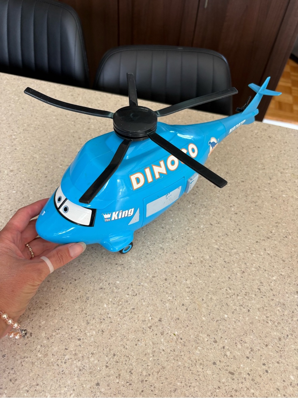 Dinoco Helicopter DISNEY Pixar CARS Supercharged The King 14" Sounds & Talks